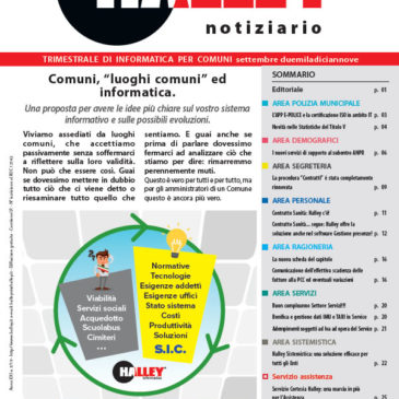Pubblica Amministrazione Notiziario Halley settembre 2019